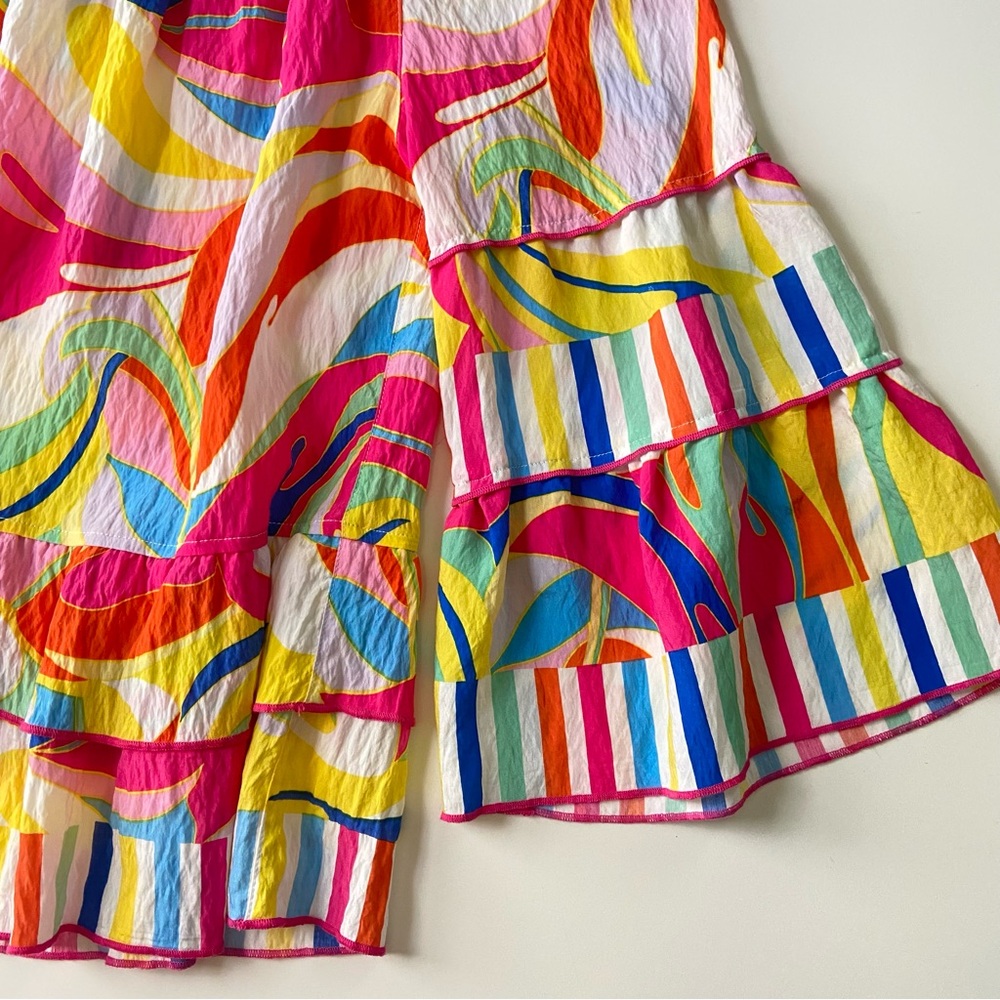 John Mark Abstract Waves Print Top Size Small - image 6